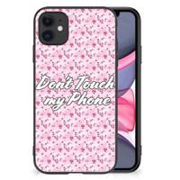 iPhone 11 | Telefoon Hoesje | Flowers Pink DTMP - thumbnail
