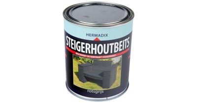 Steigerhoutbeits rotsgrijs 750 ml Hermadix - Hermadix