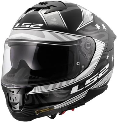LS2 integraalhelm "ff808 stream ii galdam". helmet ff808 stream ii galdam m bl./white