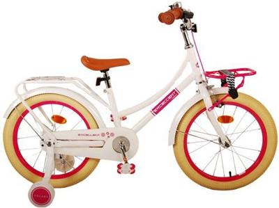 Volare excellent kinderfiets - meisjes - 18 inch - wit - 95% afgemonteerd