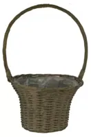 Hengselmand wilg d35h56cm grijs - thumbnail