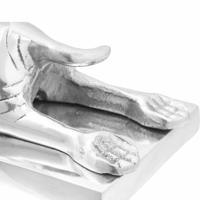 VidaXL Boekensteunen 2 pcs zilver 12 x 15 x 18 cm aluminium - thumbnail