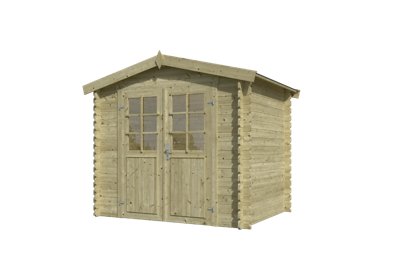 Blokhut Ingo 230x175 Olijfgroen Geimpregneerd Outdoor Life - Outdoor life