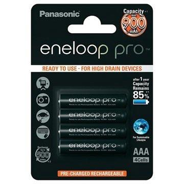 4 x AAA Panasonic Eneloop Pro batterijen - 930mAh