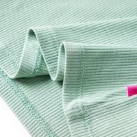 Kindershirt met lange mouwen lage col 104 donkermintkleurig - thumbnail