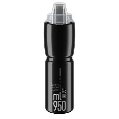 Elite bottle with protective cap jet plus black 950ml