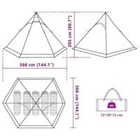 Tipitent 5-persoons waterdicht blauw - thumbnail