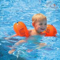 Swimsafe zwemmouwtjes flipper oranje 2 stuks - thumbnail