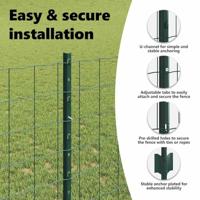 VidaXL Hek met paal groen 1 x 25 m staal - thumbnail