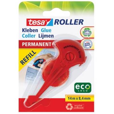 Tesa Roller navulling lijmroller permanent ecoLogo, ft 8,4 mm x 14 m, op blister