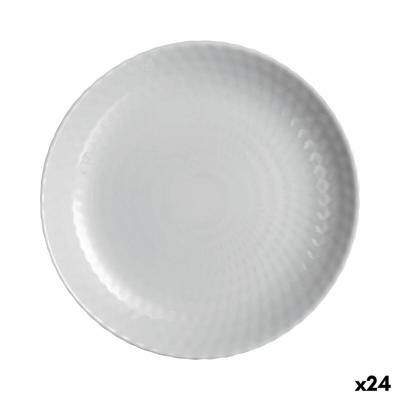 Dessertbord Luminarc Pampille Granit Grijs Glas 19 cm Strips (24 Stuks)