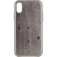 Senza Glam Leather Cover Apple iPhone X/Xs Metallic Grey - thumbnail