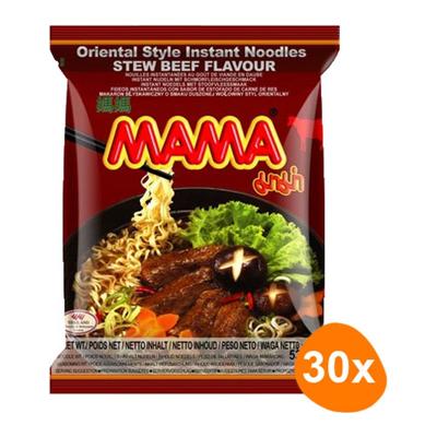 Mama - Instant Noedels Stoofvlees - 30 zakjes