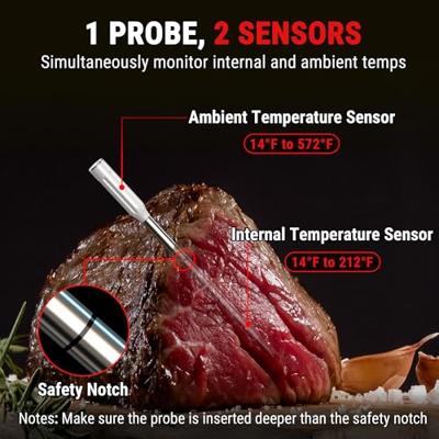 ThermoPro TempSpike draadloze vleesthermometer - tot 150 m bereik