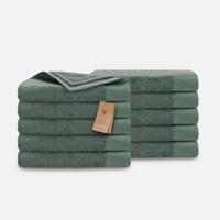 Walra Remade Cotton Handdoeken 70 x 140 cm - 550 gr/m² - Donker Groen - 10 stuks - thumbnail
