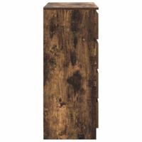 Dressoir met lades 71x35x84 cm spaanplaat gerookt eiken - thumbnail