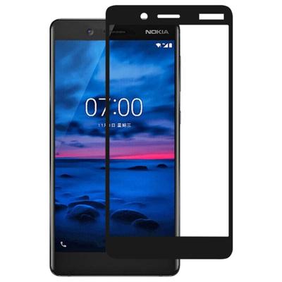 Volledige lijm volledige cover Screen Protector gehard glas film voor Nokia 7