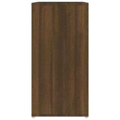 VidaXL Schoenenkast 60x35x70 cm bewerkt hout bruin eikenkleur