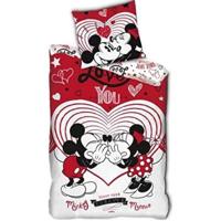 Disney Minnie Mouse Dekbedovertrek Love You- 140 x 200 cm - Polyester - thumbnail