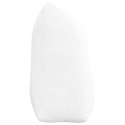 VidaXL Rugkussen wit 100 x 24 x 50 cm stof VidaXL Rugkussen wit 100 x 24 x 50 cm stof