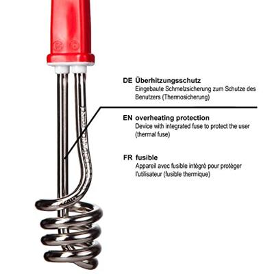 Wigo RTG305 Reisdompelaarmet Etui en Luran Beker 300W