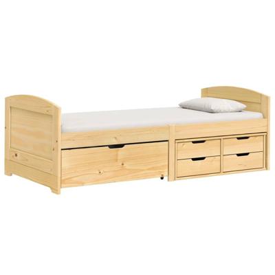 Slaapbank met 5 lades IRUN 90x200 cm massief grenenhout