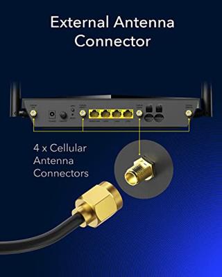 Cudy LT700 draadloze router Gigabit Ethernet Dual-band (2.4 GHz / 5 GHz) 4G Zwart - thumbnail
