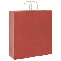 VidaXL Papieren zakken 250 st met hengsels 45x17x48 cm rood - thumbnail