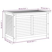 Tuinbox met jaloezien 90x50x56 cm massief acaciahout - thumbnail