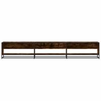 Tv-meubel 270x40x46 cm bewerkt hout gerookt eikenkleurig - thumbnail