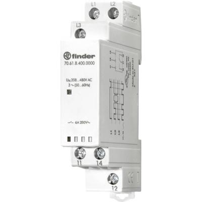 Finder 70.61.8.400.0000T Netbewaking Aantal relaisuitgangen: 1 Aantal analoge ingangen: 0