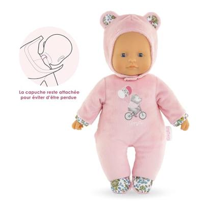 Pti' Hart Roze Beer Pop - COROLLE - 30cm - Roze - Vanaf 9 maanden - thumbnail