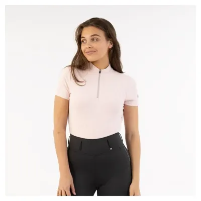 BR Half Zipp-Up Shirt Kim roze maat:s