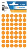 Etiket herma 1864 rond 12mm fluor oranje 240st - thumbnail