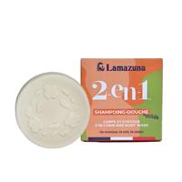 Lamazuna 2 In 1 Hair and body wash bar 70 Gram - thumbnail