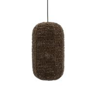 By-Boo Hanglamp 'Shanga' Houten kralen, 24cm - thumbnail