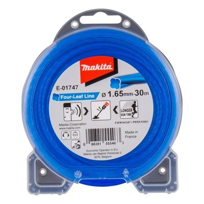 Makita Maaidraad 1,65x30 meter blauw - E-01747 Makita Maaidraad 1,65x30 meter blauw - E-01747