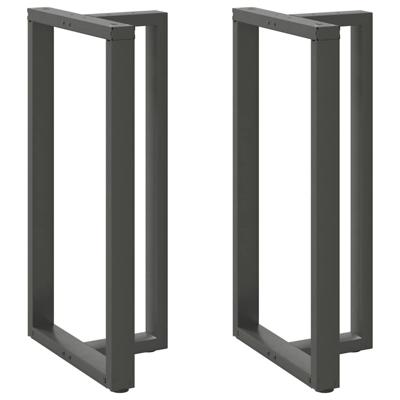 Bartafelpoten 2 st T-vormig 60x35x(110-111) cm staal antraciet - thumbnail