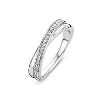 Ti Sento-Milano 1953ZI Ring met zirconia zilver Maat 56 - thumbnail