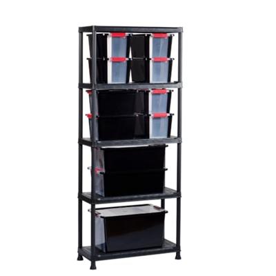 KIS Storage Shelf Plus 75/5 - 75 x 32 x 176 cm - Zwart