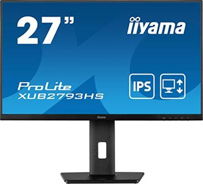 Iiyama ProLite XUB2793HS-B7 LED-monitor Energielabel E (A - G) 68.6 cm (27 inch) 1920 x 1080 Pixel 16:9 1 ms HDMI, DisplayPort, Hoofdtelefoon (3.5 mm jackplug)
