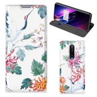 OnePlus 8 | Hoesje maken | Bird Flowers - thumbnail