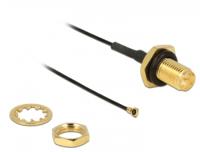 Delock 12464 Antennekabel RP-SMA jack naar I-PEX Inc., MHF® 4 plug 0,81 10cm draadlengte 9 mm - thumbnail