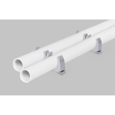 TRU COMPONENTS Buishouderklem TC-12533304 Bundel-Ø (bereik) 32 mm (max) Grijs 30 stuk(s)