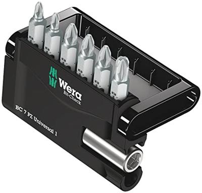 Wera Bit-Check 7 PZ Universal 1 05056296001 Bitset 7-delig Wera Bit-Check 7 PZ Universal 1 05056296001 Bitset 7-delig