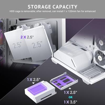 Antec C3 ARGB Midi-tower PC-behuizing Wit Zijvenster