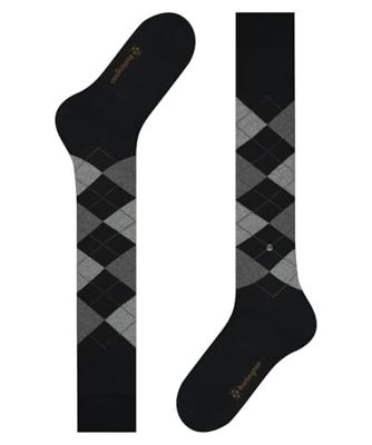 Burlington Wollen kniekous heren - Edinburgh - Merino wollen hoge sokken mannen