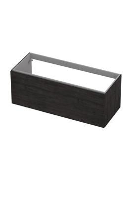 Onderkast INK 1 lade softclose met greep hout decor 120 cm x 48 cm x 45 cm Houtskool eiken 1258033