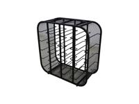 HSM Collection Wijnrek Clambou staand 20 flessen H 55 cm zwart - thumbnail