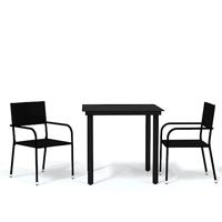 3-delige Tuinset zwart - thumbnail